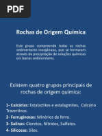 Rochas de Origem Química