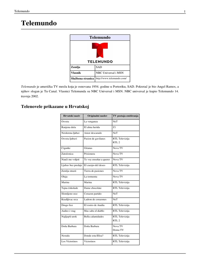 Telemundo | PDF