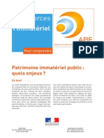 2011 Patrimoine Immateriel Public Quels Enjeux PC 12 2011