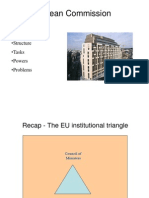 The European Commission: - Structure - Tasks - Powers - Problems