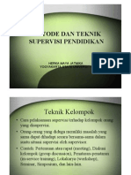 Metode Dan Teknik Supervisi