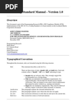 JCM 1.0 QACPP 2.3 Coding Standard Manual