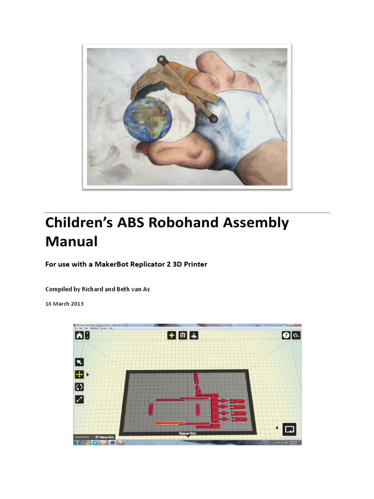 Childrens ABS Robohand Assembly Manual | PDF | Hand | Screw