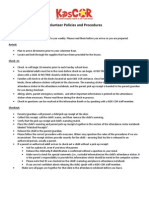 KiDS COR Policies and Procedures 2009-2010