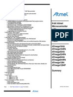 Atmel 8272 8 Bit AVR Microcontroller ATmega164A PA 324A PA 644A PA 1284 P Summary