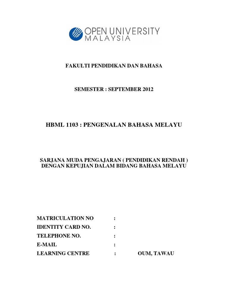 Gratis Download Gambar Templet Hbml1103 Pengenalanan Bahasa Melayu Kakak Nally Terupdate oleh Cikimm.com