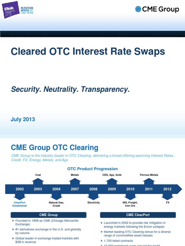 Otc Irs | PDF | Over The Counter (Finance) | Futures Contract
