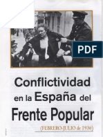 Conflictividad en La España Del Frente Popular (Febrero-Julio de 1936)