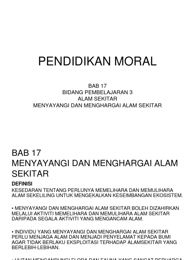 Menyayangi Dan Menghargai Alam Sekitar Socsdirt