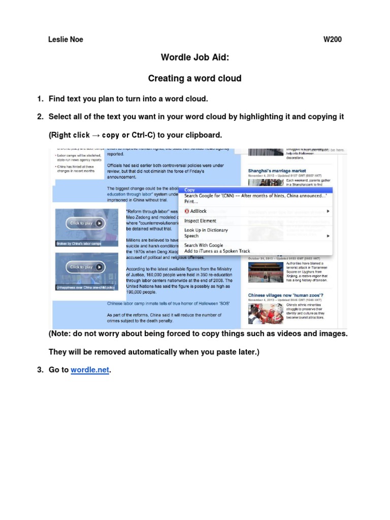 Create Stunning Word Clouds Easily | PDF | Computers