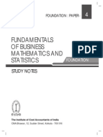 Fundamentals of Business Mathematics and Statistics (Fbms)