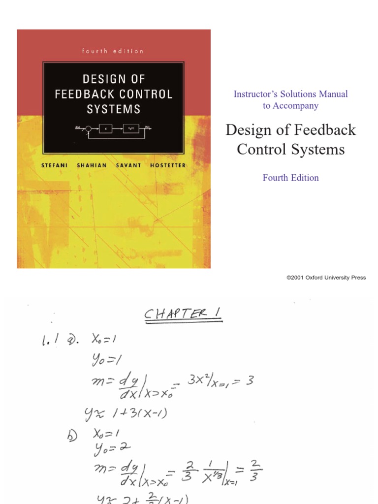 design of feedback control systems stefani pdf