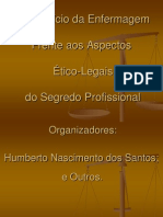 O Exercício Da Enfermagem Frente Aos Aspectos Ético-Legais