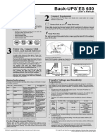 APC ES-650 UPS Manual 