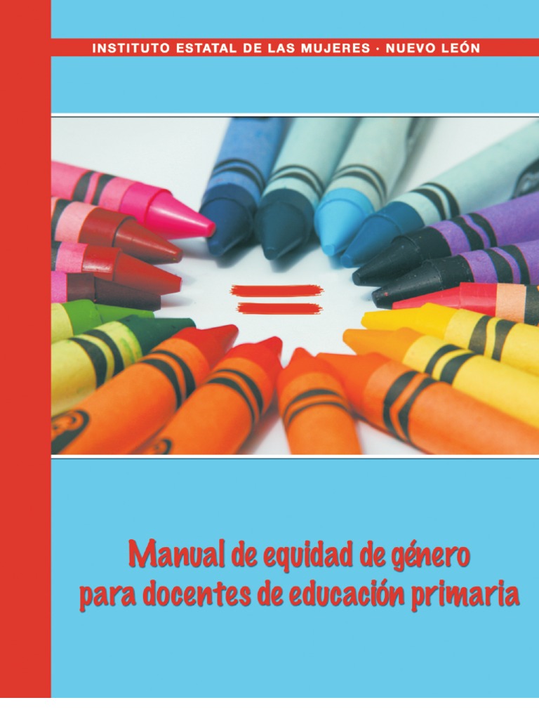Manual De Equidad De Género Para Docentes De Educación Primaria Pdf