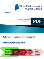 Dirección Estratégica Análisis Externo