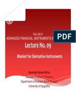 Lecture No. 09 Market for Deriviative Instruments