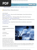 Download Bottled Water Manufacturer Business Plan - Executive Summary Industry Analysis by Saravana Kumar T SN184676048 doc pdf