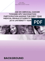 Knowledge Attitude and Behaviour toward HPV vaccine in Indonesia