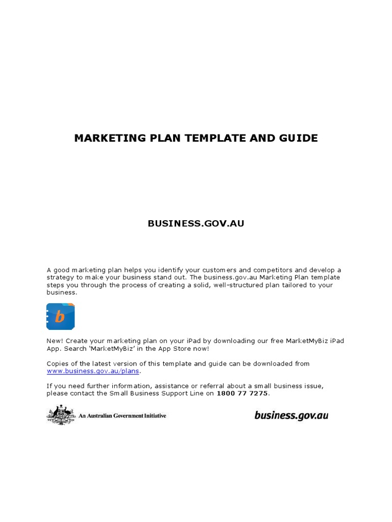 Marketing Plan Template Guide | PDF | Advertising | Sales