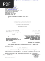 All Care in Home Support Service Trademark Complaint