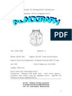 Ee 1352 - Power System Analysis VI Semester EEE Branch (2006-2010 Batch) Unit - III - Fault Analysis - Balanced Fault