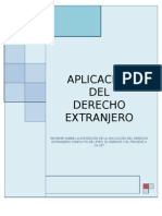 INFORME D.I.Pri. (APLICACIÓN DEL DERECHOEXTRANERO)