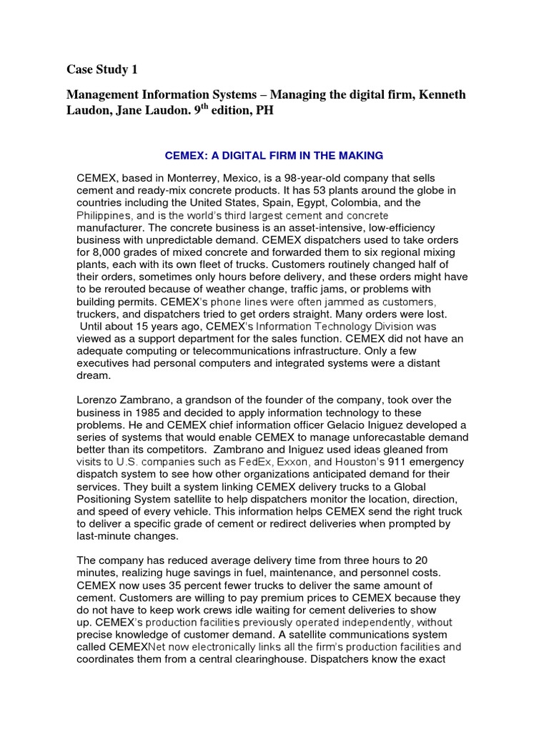 Cemex case study analysis picture