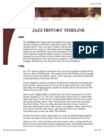 Jazz History Timeline