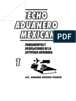 Derecho Aduanero Mexicano 1 - Andres Rohde Ponce