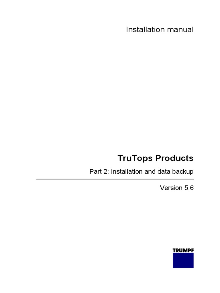 Trumpf 260 Manual