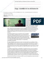 El Desconocido Del Lago', Giraldillo de Oro Del Festival de Cine de Sevilla - Cultura - EL PAÍS PDF