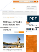 50 Places to Visit in India Before You Turn 30