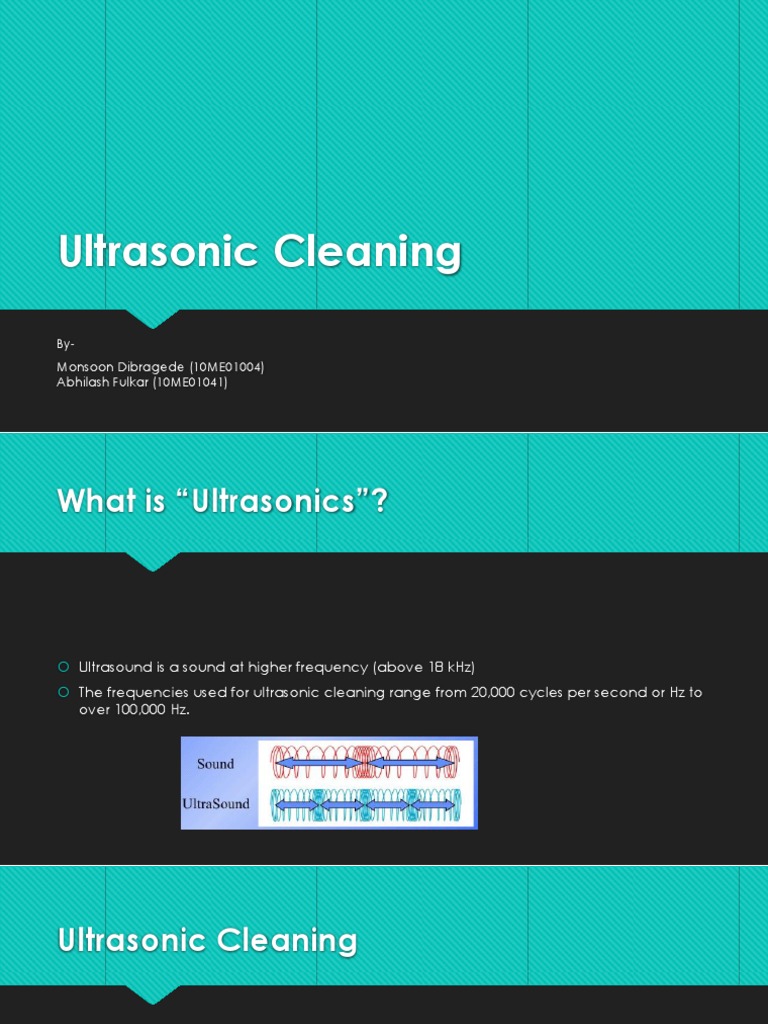 Ultrasonic Cleaning Ultrasound Hertz