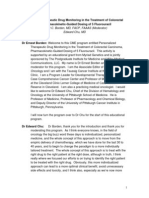 Personalized Therapeutic Drug Monitoring in The Treatment of Colorectal Cancer