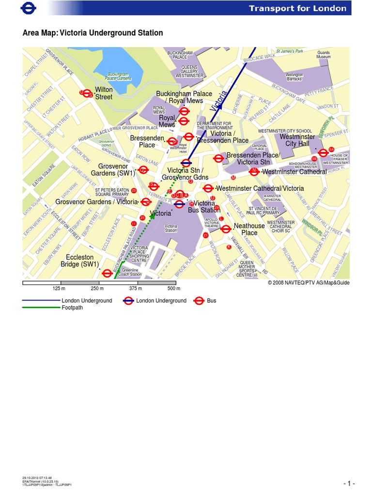 Victoria Underground Station Map | PDF