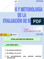 Criterios y Metodologías en la Evaluación de Riesgos