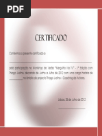 Certificado Diploma Cursos TJC