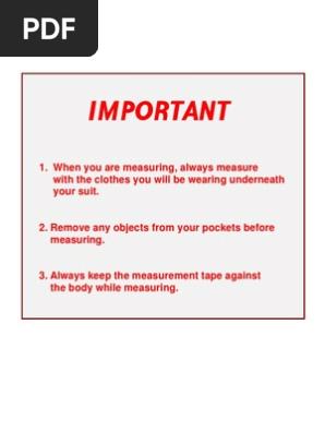Measuring Tips