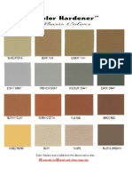 Hardener Color Chart