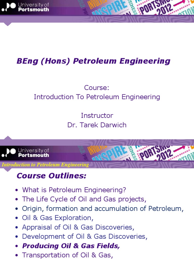 Petroleum Engineering Course Overview | PDF | Petroleum | Subsea ...