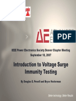 Denver PELS 20070918 Hesterman Voltage Surge Immunity
