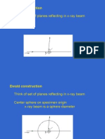 Think of Set of Planes Reflecting in X-Ray Beam: Ewald Construction