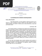 Funes_enseñanza de la hria reciente