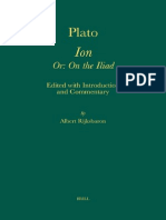 Albert Rijksbaron Plato Ion - Or on the Iliad. Edited With Introduction and Commentary Amsterdam Studies in Classical Philology - Vol. 14 2007
