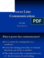 Power Line Communication: EE 400 Term Project