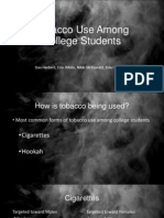 Group Presentation Smoking Among College Students