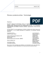 Nch331-Of97 Pintura y Productos Afines - Terminologia