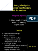 Direct Strength Design For Cold-Formed Steel Members With Perforations