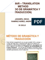 GRAMMAR – TRANSLATION METHOD